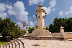 Puente Del Mar in Valencia old Bridge with tower, Valencia City, Spain, an Architecture Photo by Bepslabor
