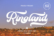 Ringland Script Font, a Script Font by Letter Fresh (Thumbnail 1 of 10)