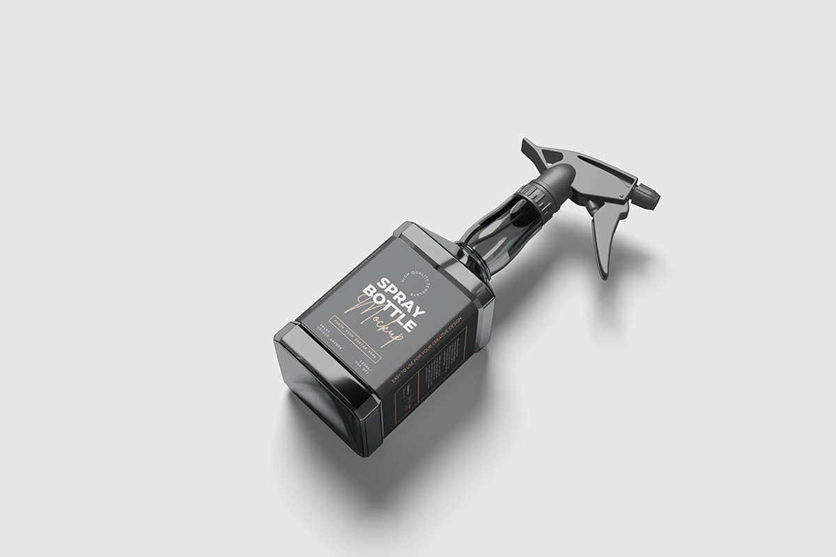 Modern Spray Bottle Mockup, an Advertising Mockup by bimockup