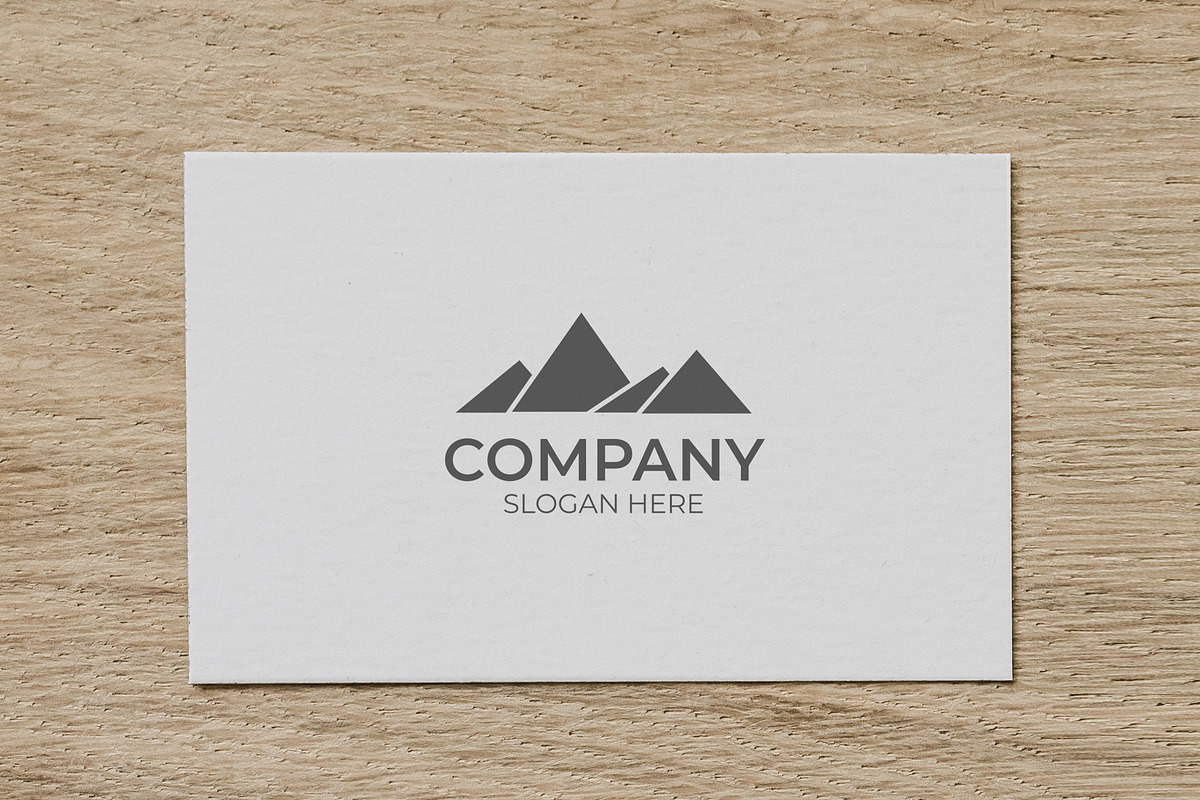 Clean simple mountain logo, a Branding & Logo Template by Medianeka (Photo 3 of 3)