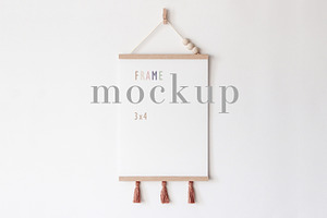 Poster Mockup Frame Boho Kids Mockup