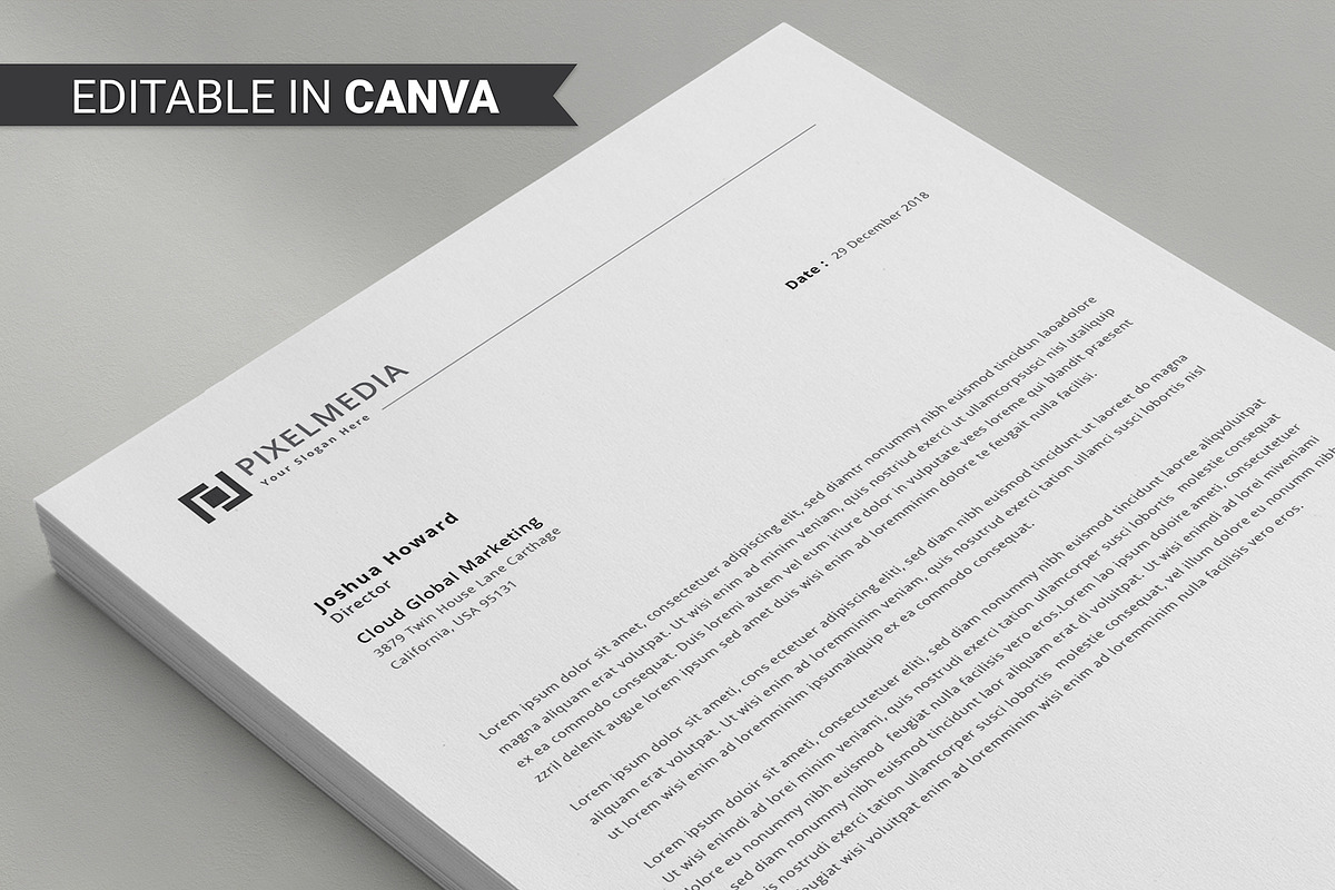 Letterhead, a Stationery Template by DesignDevisers (Photo 7 of 10)