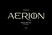 Aerion - Display Serif, a Serif Font by Uncarving (Thumbnail 1 of 20)