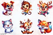 Adorable Crazy Animals Clipart, an Animal Illustration by RobertsArt (Thumbnail 3 of 7)