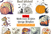 10 in 1 Halloween T Shirt Design Tem, an Object Graphic by Studio Retouch (Thumbnail 1 of 11)