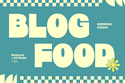 Blog Food - Branding Retro Logo Font, a Sans Serif Font by Nirmana Visual (Thumbnail 1 of 14)