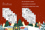 Advent Calendar Coloring Book, a Seasonal Illustration by ChristinaDesigns (Thumbnail 3 of 8)