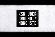 KSW Uberground Mono Std Font, a Sans Serif Font by Koshawa (Thumbnail 1 of 6)