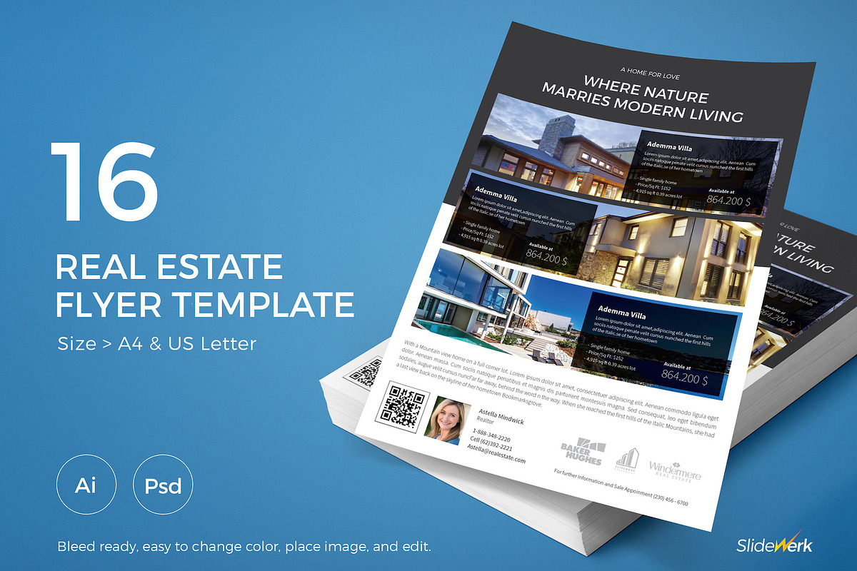 Real Estate Flyer 16, a Flyer Template by Slidewerk