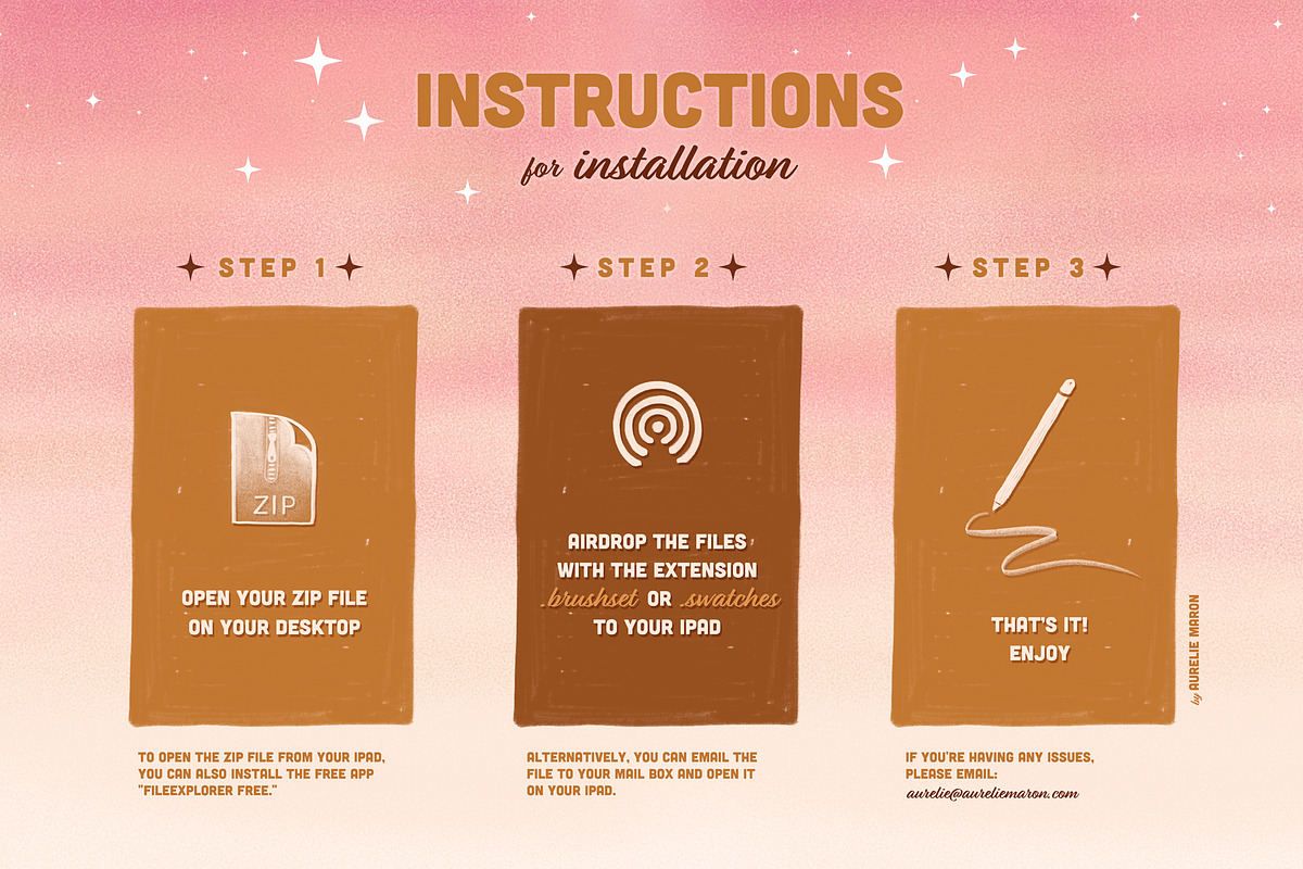 Retro Sign Toolkit for Procreate, a Brush Add-On by Aurelie Maron (Photo 7 of 7)