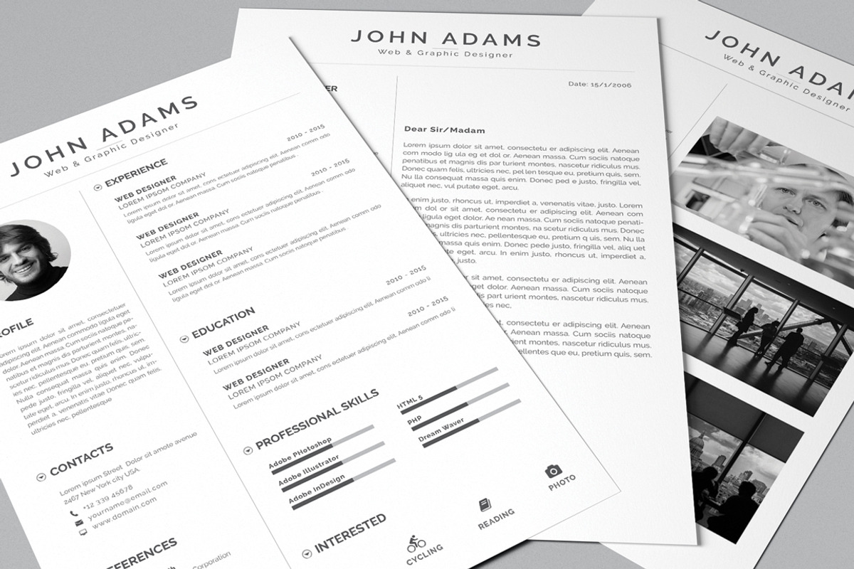 Clean Resume, a Resume Template by Pxl_graphic (Photo 3 of 5)