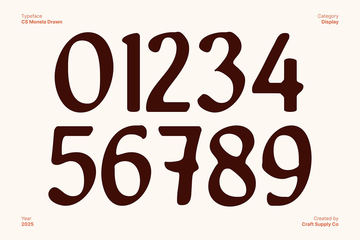 CS Monela Drawn, a Serif Font by Craft Supply Co. (Photo 6 of 8)