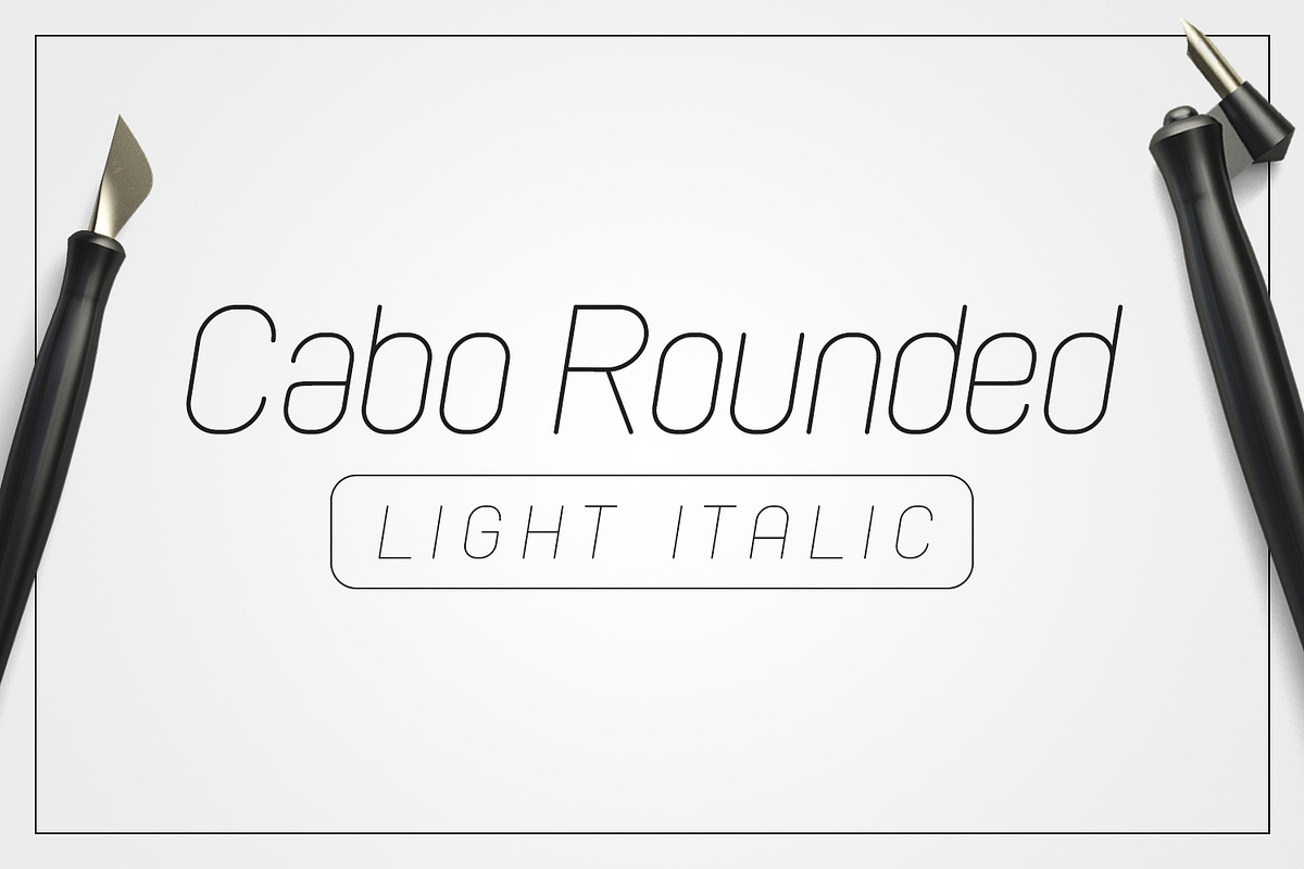 Cabo Rounded Light Italic