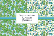 Chinoiserie Blue Green Patterns, a Pattern Graphic by RachelStudio (Thumbnail 5 of 6)