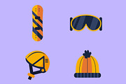 Snowboard Illustration Set, an Object Illustration by studiogstock (Thumbnail 3 of 3)