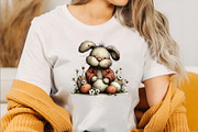 Cute Easter Clipart Bunny Clipart Bu, an Illustration by SVGArt (Thumbnail 6 of 8)