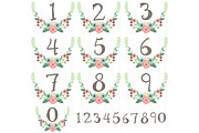 Flower Numeric Table Card, an Illustration by YenzArtHaut (Thumbnail 2 of 2)