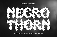 Necro Thorn - Black Metal Font