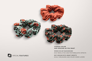 Silk Scrunchy Mockup