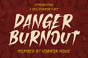 Danger Burnout - Horror Movie Font, a Font by PutraCetol Studio (Thumbnail 1 of 5)