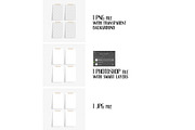 4x6 cards mockup with washi tape, a Print Template by Dorado Stock (Thumbnail 2 of 3)
