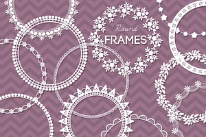 48 Round Lace Frames Bundle Save 40%