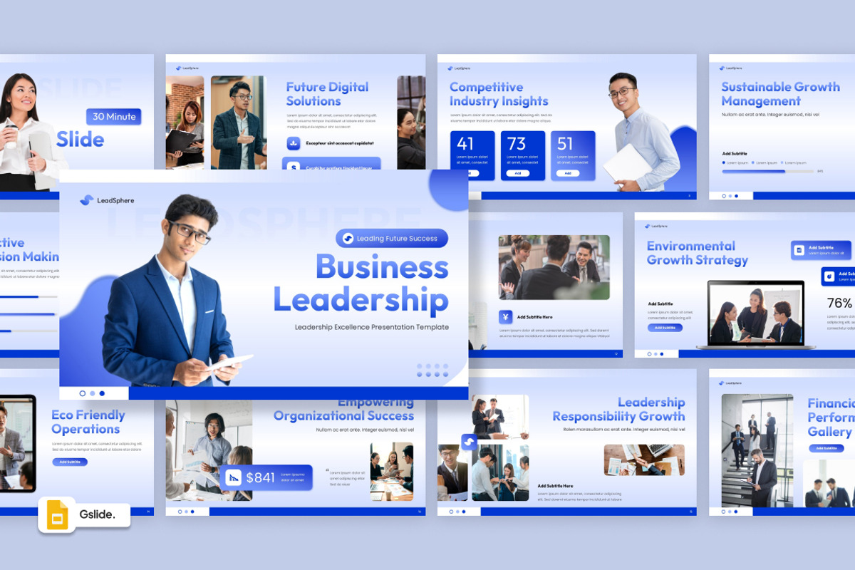 Business Leadership Google Slides, a Presentation Template by Loin Studio (Photo 1 of 4)