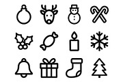 Christmas Vector Illustration, an Outline Icon by Vectorium Studio (Thumbnail 2 of 2)