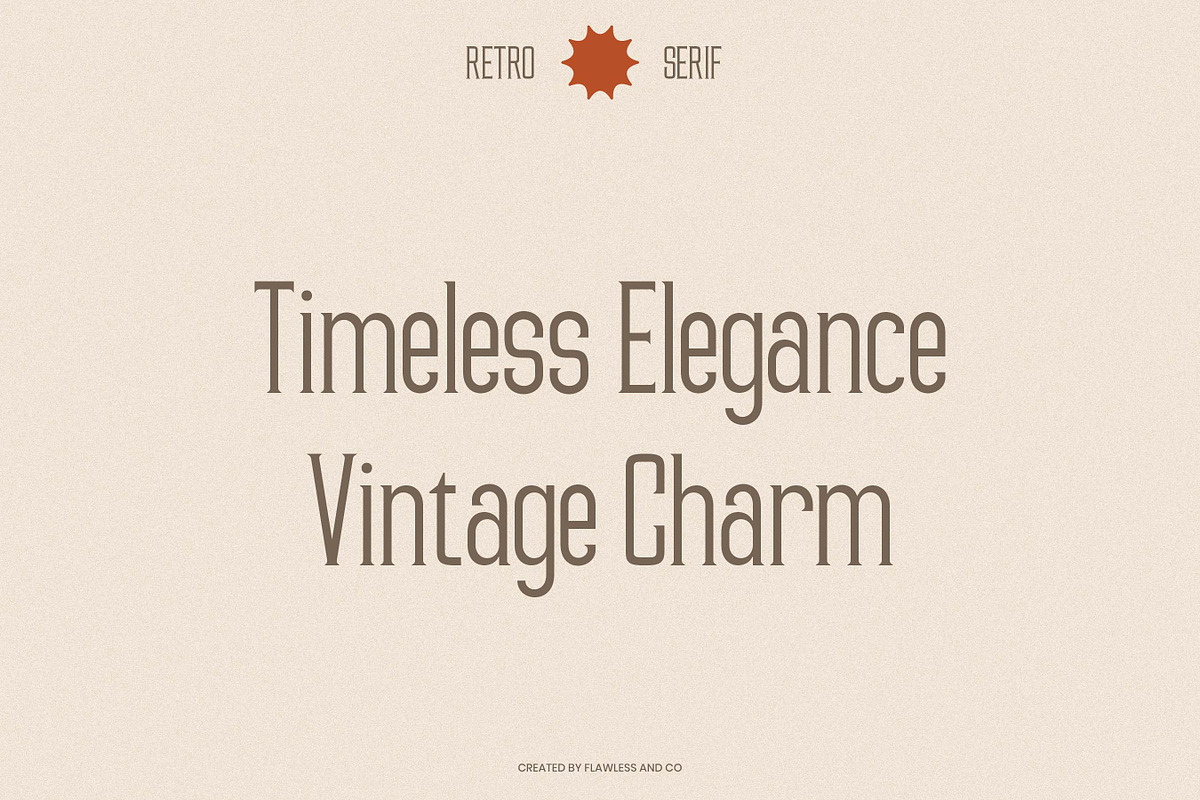 Ravente - Retro Serif Font, a Serif Font by Flawless And Co (Photo 7 of 10)