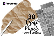 Procreate Craft Paper Brushes, a Brush Add-On by HopeArtIllustration (Thumbnail 1 of 3)