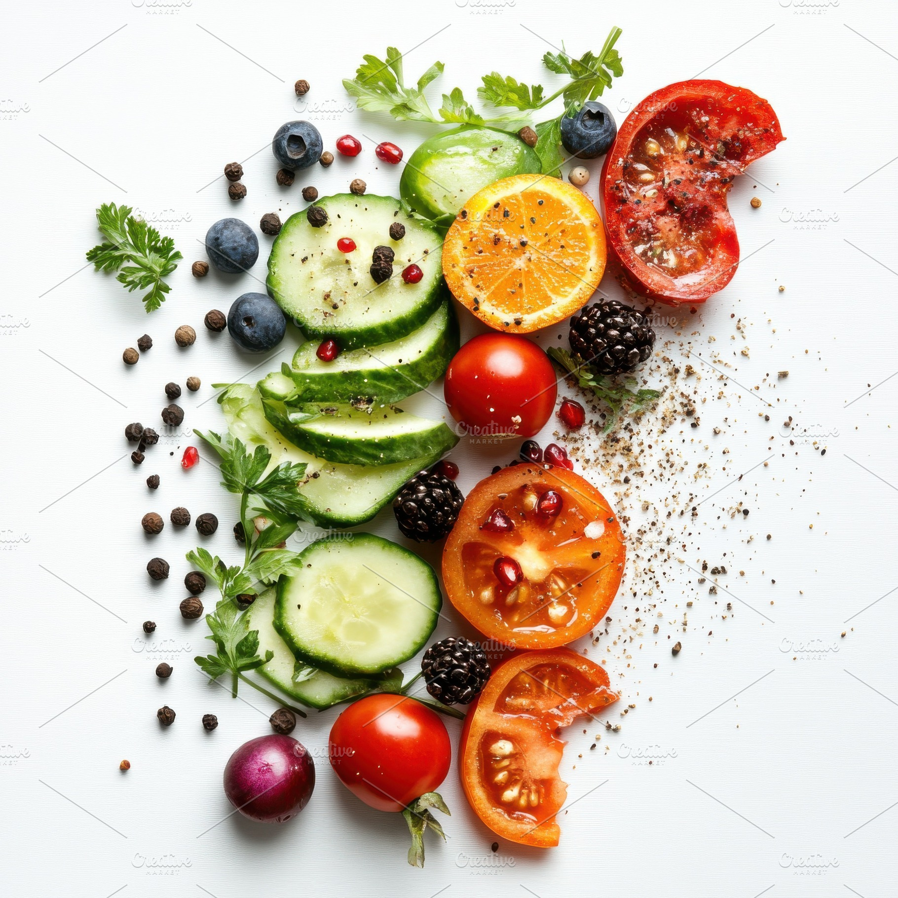 Health food for fitness concept with, a Food & Drink Photo by Pixeness Studio