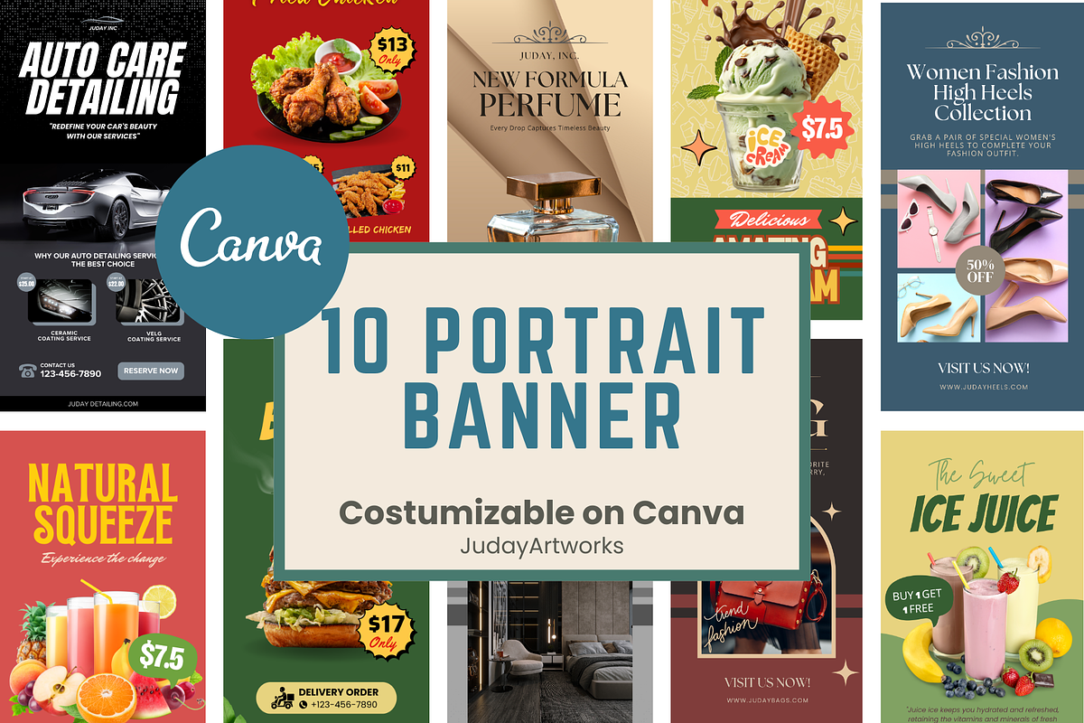 Elegant Portrait Banner Collection, a Templates & Theme by judayartworks (Photo 1 of 5)