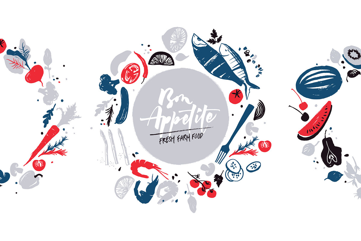Fresh Farm Products, a Food Illustration by Vera Holera (Photo 1 of 5)
