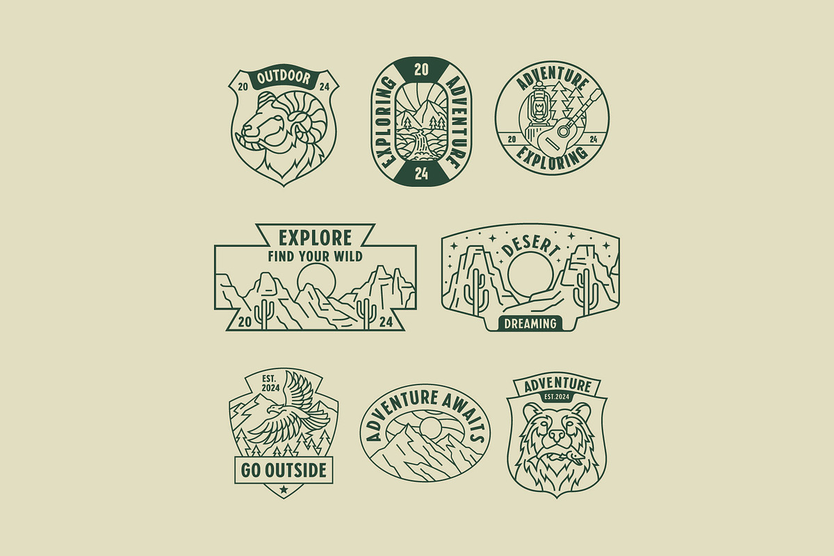 Outdoor Badge, a Decorative Illustration by Skilline Supply Co. (Photo 4 of 10)