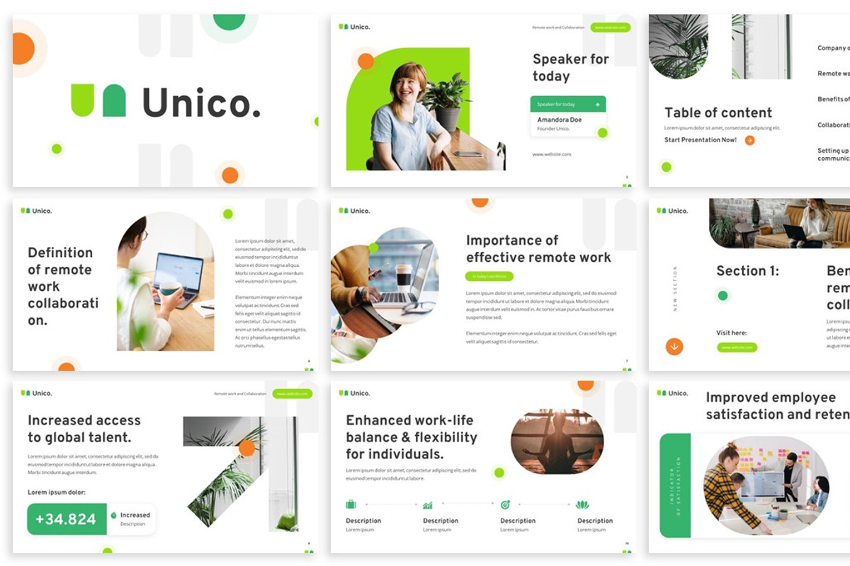 Unico - Corporate Powerpoint, a Presentation Template by SlideFactory (Photo 2 of 4)