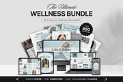 Wellness Coach Social Media Bundle, a Social Media Template by DigiPax (Thumbnail 1 of 15)