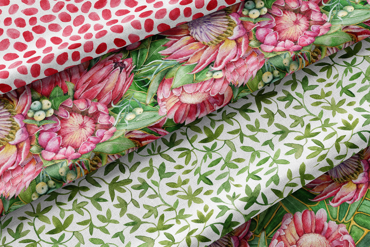Watercolor protea flower set, an Illustration by Artmanata (Photo 11 of 18)
