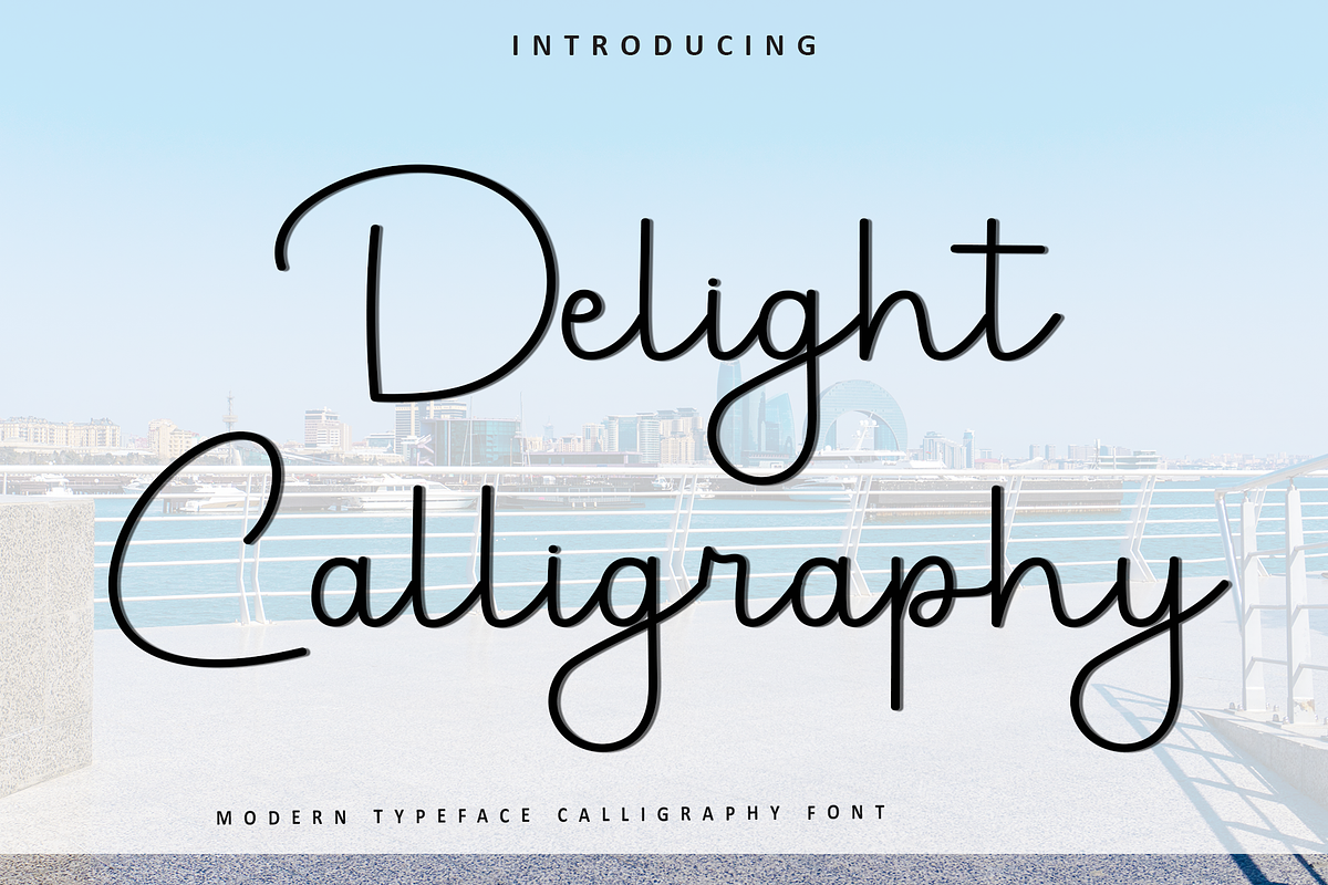 Delight Calligraphy, a Handwritten Font by FreshTypeINK (Photo 1 of 8)