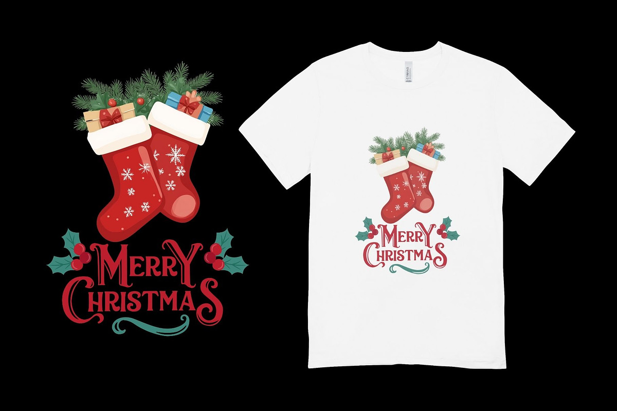 Merry Christmas tshirts design, an Object Graphic by MS Designer (Photo 2 of 3)