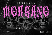 MORGANO Modern Blackletter Metal