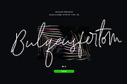 Bulqeusfertom – Elegant Font Vol 2, a Handwritten Font by Black Junst (Thumbnail 1 of 15)
