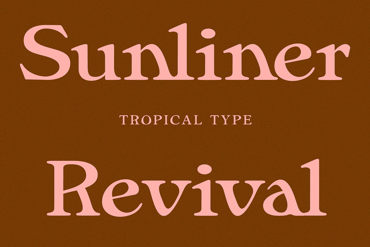 Sunliner Revival Retro Font, a Serif Font by Tropical Type (Photo 12 of 12)