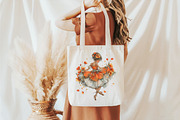 Whimsical Spring Girl Clipart, an Illustration by designcity5 (Thumbnail 4 of 5)