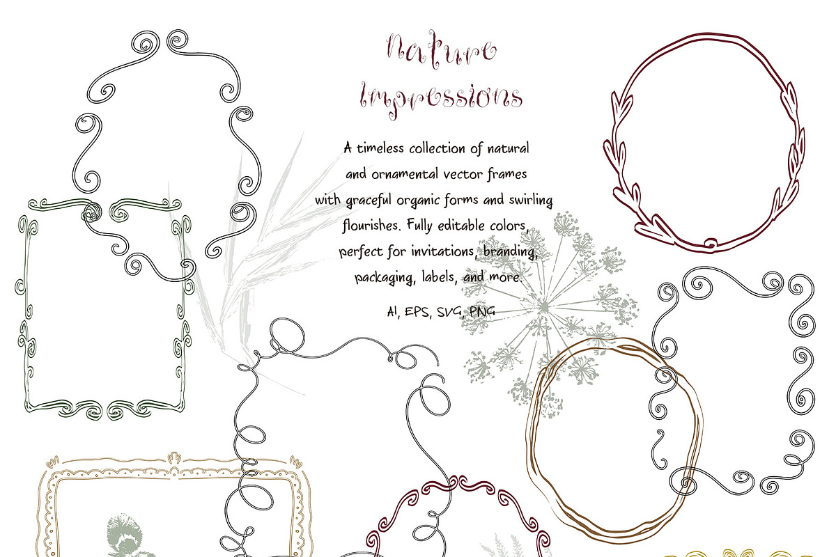 Botanical Imprint Nature Backgrounds, an Object Graphic by LenArt (Photo 7 of 13)