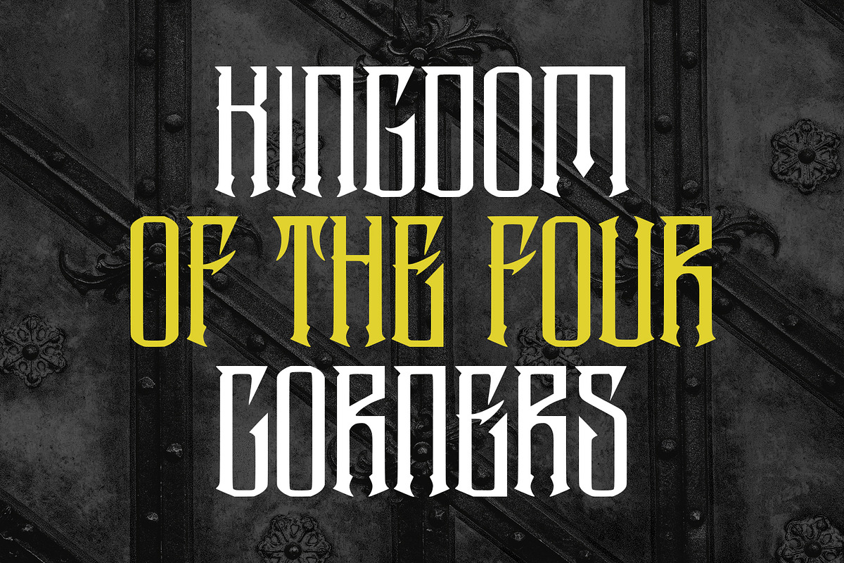 Brigizh Blackletter Display Font, a Blackletter Font by Maulana Creative (Photo 8 of 8)