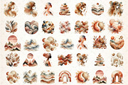 Modern Abstract Boho Art, an Illustration by DreamCafeArt (Thumbnail 2 of 6)