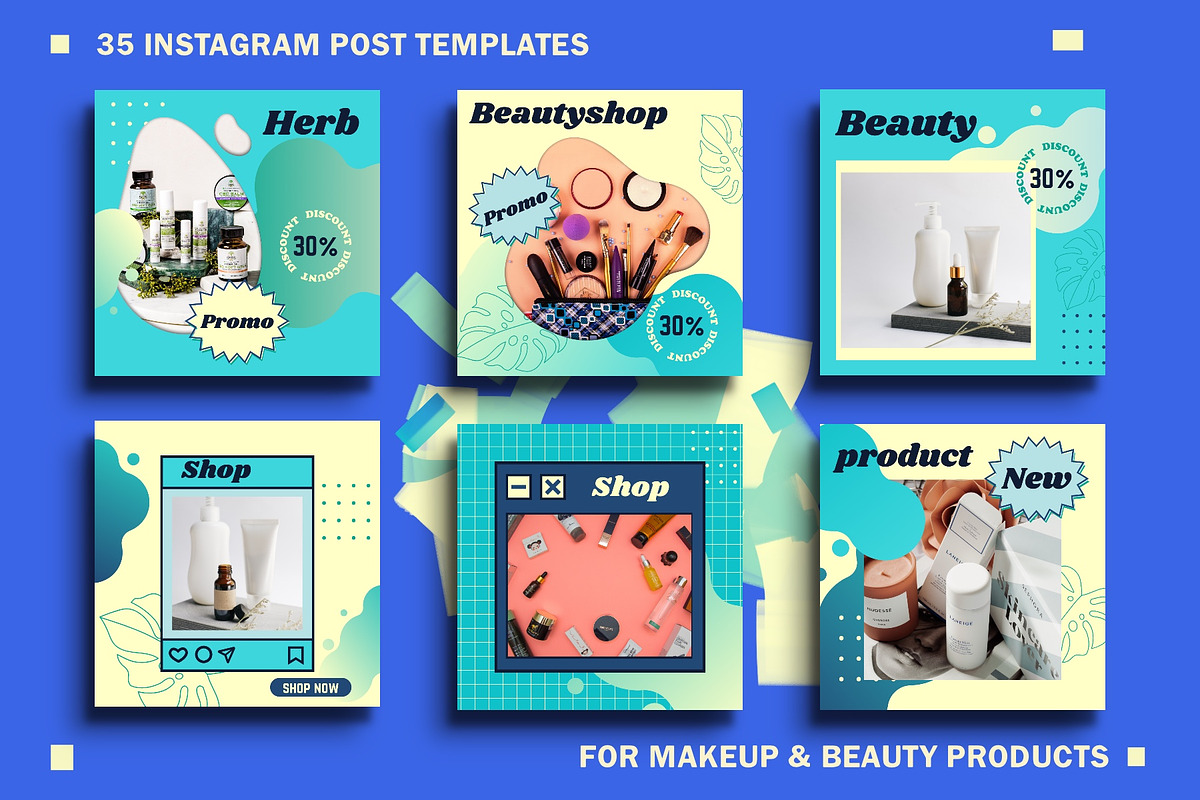 Canva Instagram Template Beauty Shop, a Social Media Template by Vectorheroes (Photo 2 of 7)