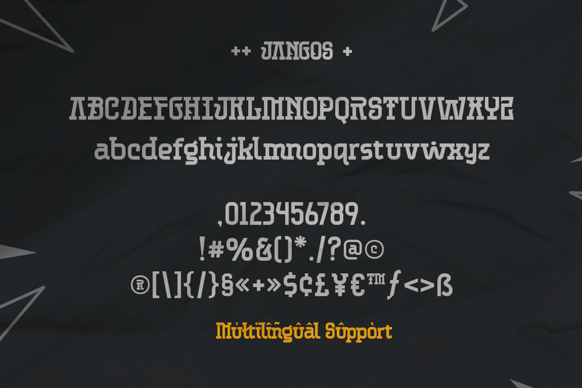 Jangos - Unique Decorative Font, a Slab Serif Font by Grontype (Photo 8 of 9)