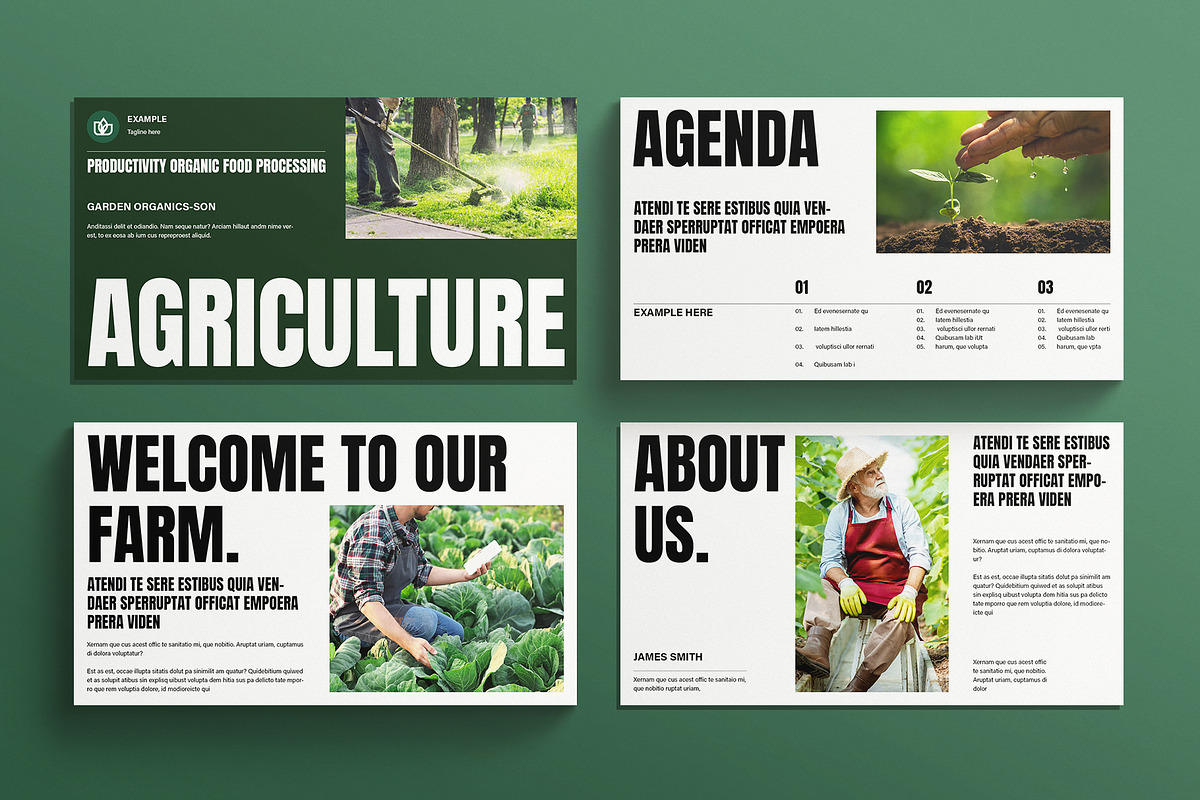 Agriculture Presentation Template, a Presentation Template by E-Type (Photo 2 of 5)