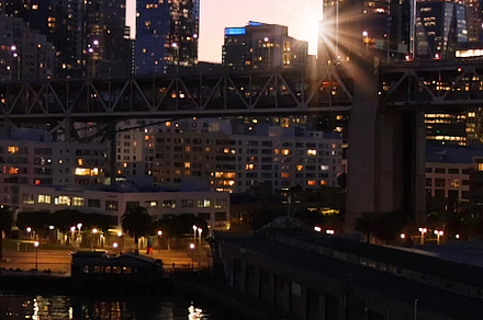 San francisco downtown paniramic sky